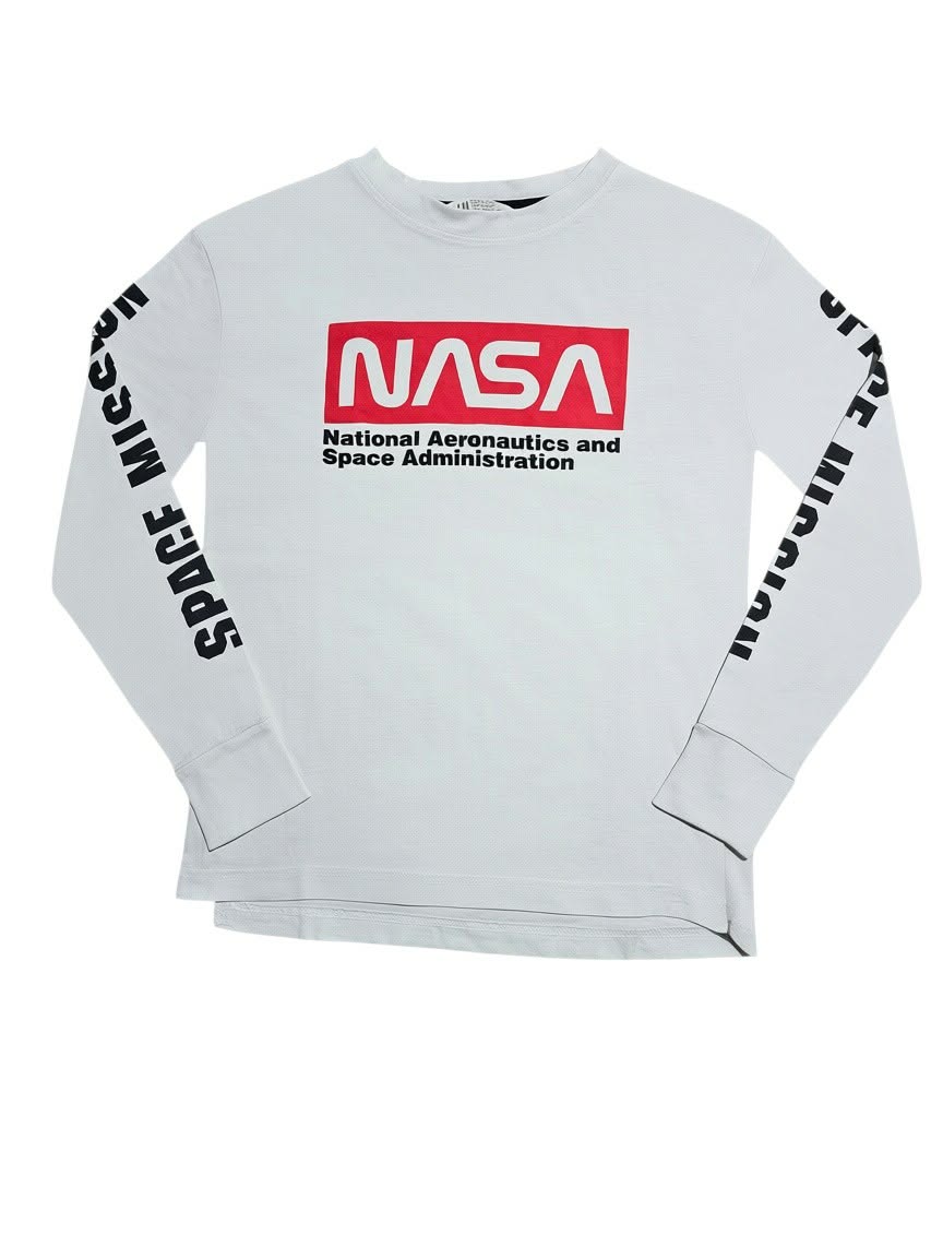 T-Shirt H&M Nasa manche longue
